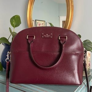 Kate Spade Satchel Cross Body Bag Deep Plum